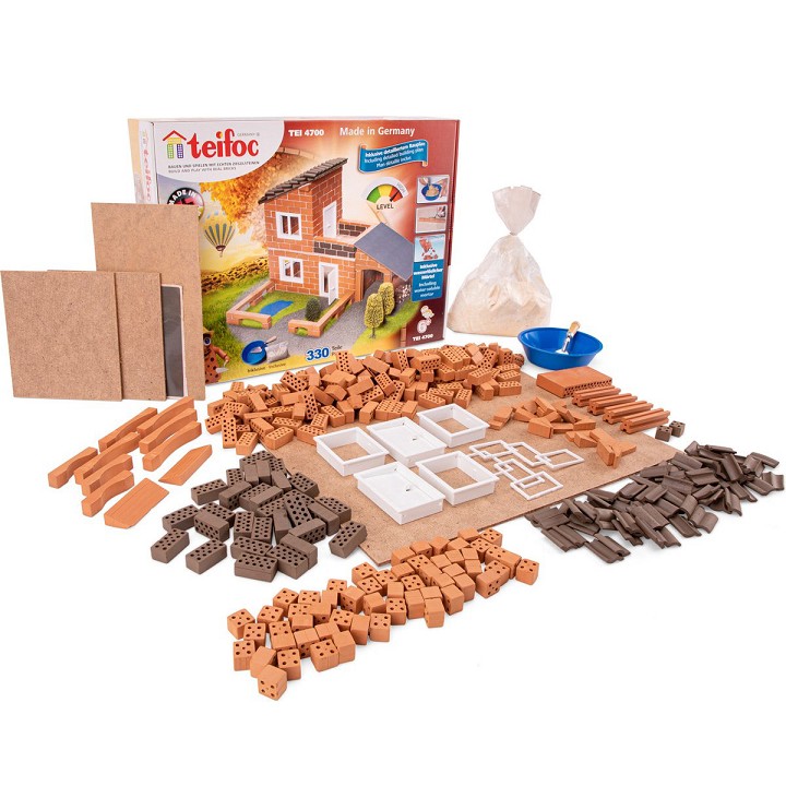 Teifoc® Bouwdoos Villa met garage – 330 onderdelen